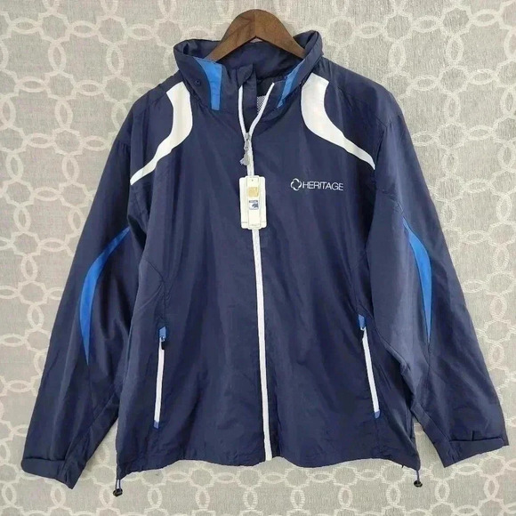 NWT Northend Sport Windbreaker Full zip hoodie Men's Jacket XL - Picture 1 of 11